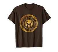 Terraria Mystic Wizard Mage Arcane Circle Symbol PAPL1096 T-Shirt, Men, Brown, Large