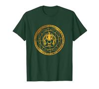 Terraria Mystic Wizard Mage Arcane Circle Symbol PAPL1096 T-Shirt, Men, Dark Green, Medium