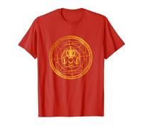 Terraria Mystic Wizard Mage Arcane Circle Symbol PAPL1096 T-Shirt, Men, Red, Medium