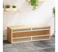 Terrarium 144x46x48cm Brown Engineered Wood & Glass Reptile Habitat Steel Large