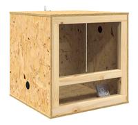 vidaXL Terrarium Brown 50 x 50 x 50 cm OSB, Wooden Table, Rectangular, Rustic, Durable, Ideal for Home, Dining Room, Unique Design, Robust Construction