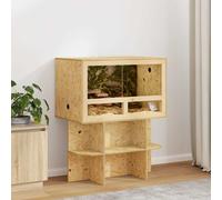 vidaXL Terrarium Brown 80 x 50 x 100 cm OSB, Rustic Rectangular Indoor Reptile Habitat