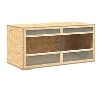 Terrarium Engineered Wood Reptile Feeding Box Terrarium Jar Multi Sizes vidaXL
