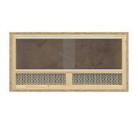 Terrarium Engineered Wood Reptile Tank with Glass Front and Steel Nets | Heat , moisture-proof, clear viewing, safe edges, fresh air circulation