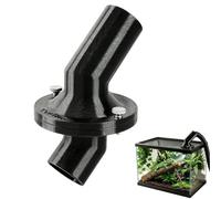 Terrarium Fogger Adapter, Fits 0.8/1.0/1.2in Sprayer Hose, Mesh No Drilling | Multi-size hose port|bolts beat magnets, fits ≥0.1" mesh, sealing tape included, 360°rotatable 45°mist nozzle