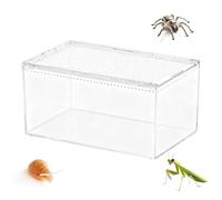 Terrarium for Jumping Spiders, Habitat Ventilated Acrylic Anti-Escape - Enclosure for Mantis Cage Breeding Lizards - For Amphibian Frog Crab Gecko Snake Turtle Bearded Dragon Indoor and B