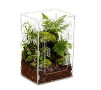 Terrarium for Jumping Spiders, Transparent Acrylic Habitat Box - Acrylic Terrarium - for Fish Turtles Bearded Dragon Tortoises Geckos Crab Hermit Crab Reptiles