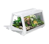 Terrarium for Reptiles, Lizard Habitat - Ventilated Anti-Escape Habitat with Feeding Space and Portable Enclosure for Turtles, Spiders, Snakes, Frogs, Snails and