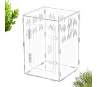 Terrarium for tarantulas, acrylic transparent container, habitat cave zone, enclosure for praying mantis, for water turtles, bearded dragons, snakes, tortoises, geckos, hermit crabs