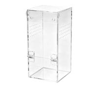 Terrarium for - with Magnetic Door House in Acrylic - Terrarium for Reptiles with Feeding Box, Tarantula Mantis Frog Lizard Crickets Beetles Centipedes Home and Office