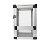 Terrarium Jumping Spider Reptile Habitat Screen Feeding Cage Insect Box Aluminum Reptile Accessories(Silver)