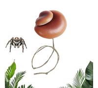 Terrarium Mushroom Ornament, Spider and Small Animal Cage Accessory with Decorative Mini Design for Reptiles, Scorpions, Mantises, and Indoor Tiny Pet Habitats 1.85x1.85x0.98 inch
