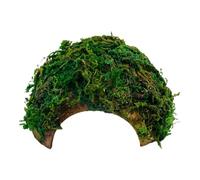 Terrarium Ornament Cave Hideaway for Lizards Frogs Green