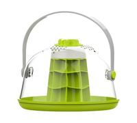 Terrarium Reptile Habitat, Breeding Tank Lizard Cage for Small Animals, Breathable Mini Housing for Snails, Silkworms and Turtles, Portable Transparent Pet Housing with Ventilation