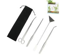 Terrarium Tools, Anti-Rust Cleaning Tweezers | Aquarium and Fish Tray Tool Kit - For Caring, Caring and Detailing Freshwater and Water Aquariums