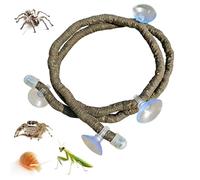 Terrarium Vines - Artificial Bendable Habitat Decor,Reptile Tank Accessories with Suction Cups - for Terrarium Enclosure Cage Habitat Geckos Lizards Home Tank