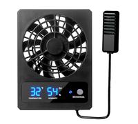 Terrariums Ventilator Cooling Fan Reptiles Tanks Hangable Air Coolers Automatic Terrariums Chiller Temperature Control Fan Reptiles Habitat Improvement