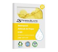 TerraSlate Paper 7 Mil 8.5" x 11" Airbrush Art Paper 25 Sheets