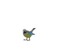 Terrastyle Blue, Green, White, Black Resin Bluetit Garden Ornament (H)10.7Cm (W)6.7Cm