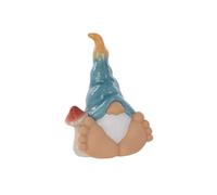 Terrastyle Blue, White, Yellow Resin Bigfoot With Mushroom Garden Ornament (H)27.5Cm (W)12.5Cm