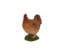 Terrastyle Brown, White Resin Hen Garden Ornament (H)27.5Cm