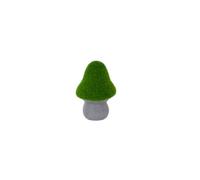 Terrastyle Green, Grey Ceramic Mushroom Garden Ornament (H)15Cm (W)9Cm
