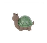 Terrastyle Grey, Green Resin Tortoise Garden Ornament (H)15Cm (W)15.5Cm