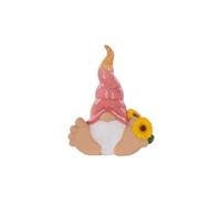 Terrastyle Pink, White, Yellow Resin Bigfoot With Sunflower Garden Ornament (H)28Cm (W)12.5Cm