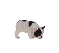 Terrastyle White, Black Resin Bulldog Garden Ornament (H)16Cm (W)15.2Cm