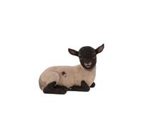 Terrastyle White, Black Resin Lamb Garden Ornament (H)19.5Cm (W)15.2Cm