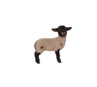 Terrastyle White, Black Resin Lamb Garden Ornament (H)27.2Cm (W)15Cm