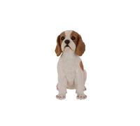 Terrastyle White, Brown Resin Spaniel Puppy Garden Ornament (H)37.8Cm (W)19.3Cm
