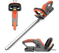 Terratek 20V Cordless Hedge Trimmer Lightweight Cutter, Includes 1 Battery & 1 Charger in Orange Terratek Orange