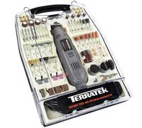 Terratek Corded Rotary Tool 234Pc Accessory Set, 135W Variable Speed 8000-33000RPM, Ideal for DIY Projects, Woodwork, Hobby Craft & Dremel Multi Tool Compatible with Carry Case Included