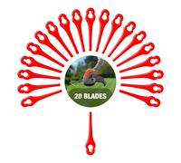Terratek Genuine Replacement Grass Strimmer Blades 20 Pack for the Terraek & Gracious Garden Cordless Strimmers, ONLY these blades will fit these Terratek Orange