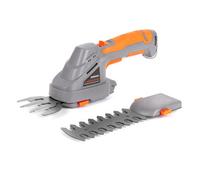Terratek Hand Held Cordless Hedge Trimmer 2 In 1 Topiary Shears Li Ion Battery 7.2V