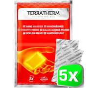 TerraTherm Hand Warmers, Pocket Hand Warmer for 12 hours of warm hands, Hand Heat Pads activated by air, 100% natural warmth, Pocket Heater, 5 Pairs