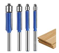 Terratory Precision Tools 4 Pieces - Router Wire Coating Bits, Emergent Wood Laminate Wood Door | Router Bit, Router In Double Brick Router