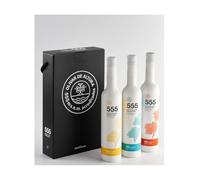 Terraverne 555 | Extra virgin olive oil Gift box 3x500ml (Arbequina + Hojiblanca + Picual)