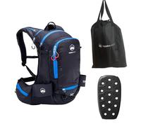 TerraWest Core 22 Ski Backpack (Recco Reflector & Back Protector Installed) Installed (Dark Night/Blue)