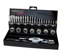 TERRAX A245013 - Juego herramientas de roscar 31 piezas - Estuche metálico