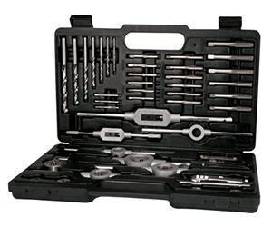 TERRAX A245021 - Juego herramientas de roscar 45 piezas - Estuche metálico