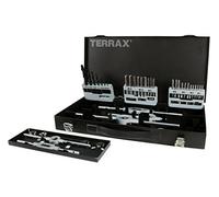 TERRAX A245030 - Juego herramientas de roscar 44 piezas - Estuche metálico