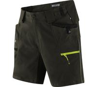 Terrax Workwear Arbeitsshorts Dunkelgrün/Limette