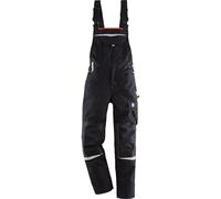 Terrax Workwear Latzhose Schwarz/Limette