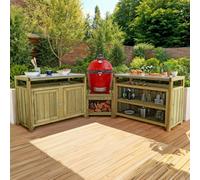 Terraza Outdoor Kitchen Corner Set By Zest Outdoor Living