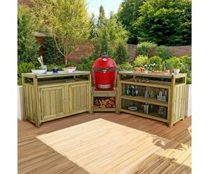 Terraza Outdoor Kitchen Corner Set By Zest Outdoor Living