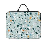 Terrazzo Marble Pastel 14 Inches Laptop Sleeve Compatible Protective Case With Zipper Classic Portable Handle