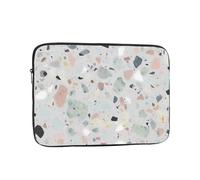 Terrazzo Marble Pastel Laptop Case 15 inch, Water Resistant Laptop Sleeve Shockproof Protective Traveling Computer Bag Portable Business Briefcase for Men Women