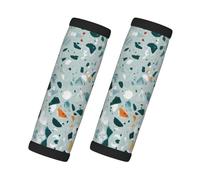 Terrazzo Marble Pastel Pack Luggage Handle Wrap Suitcase Tag Identifier Marker Grip Travel Accessories Airplane